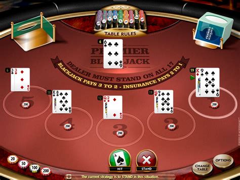 Blackjack Premier aus casino $5 deposit